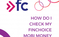 How do I check my Finchoice Mobi Money balance ?
