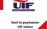 Sent to paymaster UIF status