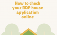 How to check your RDP house application online