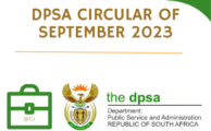 DPSA Vacancies Circular 33 of Friday 15 September 2023